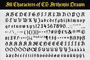 CS Arthemis Drawn, a Blackletter Font by Craft Supply Co. (Thumbnail 8 of 8)