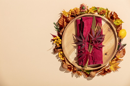 Autumn plate settings, a Food & Drink Photo by Natalia Klenova's Shop