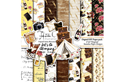 Let's Go Glamping Paper Pack, a Pattern Graphic by HeidiCIllustration (Thumbnail 1 of 5)