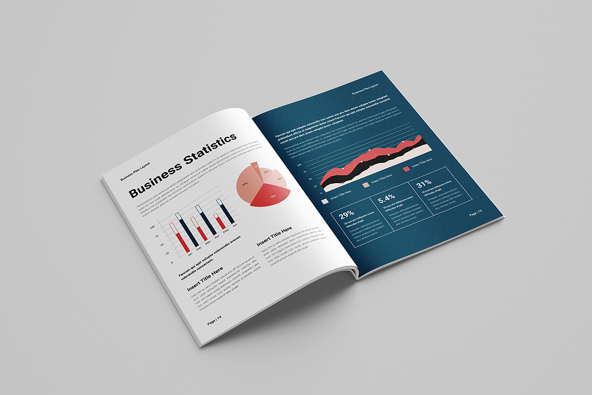 Business Plan Template | Brochure, a Brochure Template by Spark_Creative (Photo 8 of 12)