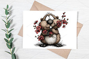Whimsical Spring Animals Clipart PNG, a Seasonal Illustration by Canvas Craft (Thumbnail 7 of 7)