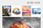 Landscape collage creator kit, an Object Graphic by Polli Deeva (Thumbnail 18 of 20)