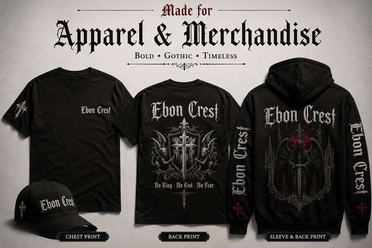 Ebon Crest, a Blackletter Font by Wow Magic (Photo 5 of 7)