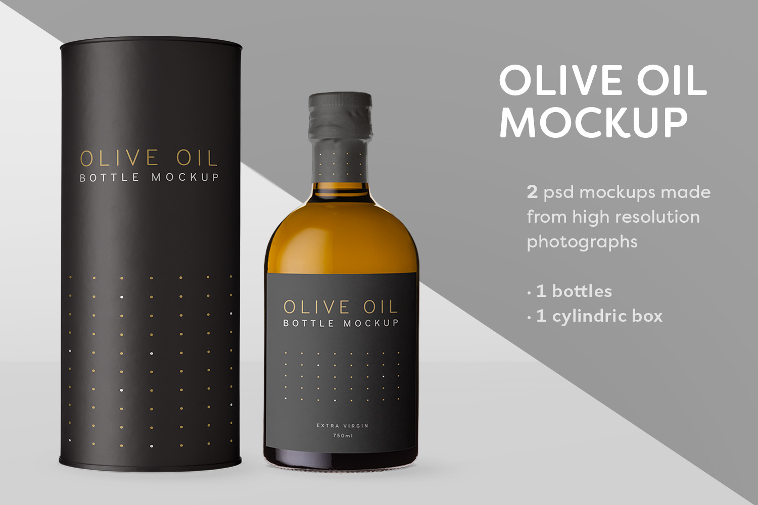 Olive Oil Bottle Mockup 3, a Product Mockup by Jose Matias
