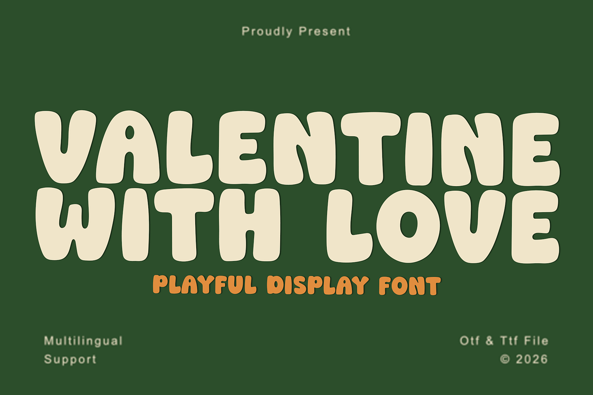 Valentine With Love, a Script Font by InermediaSTUDIO (Photo 1 of 8)