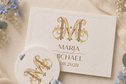 MM Wedding Monogram Logov, a Branding & Logo Template by LogoAV (Thumbnail 3 of 6)