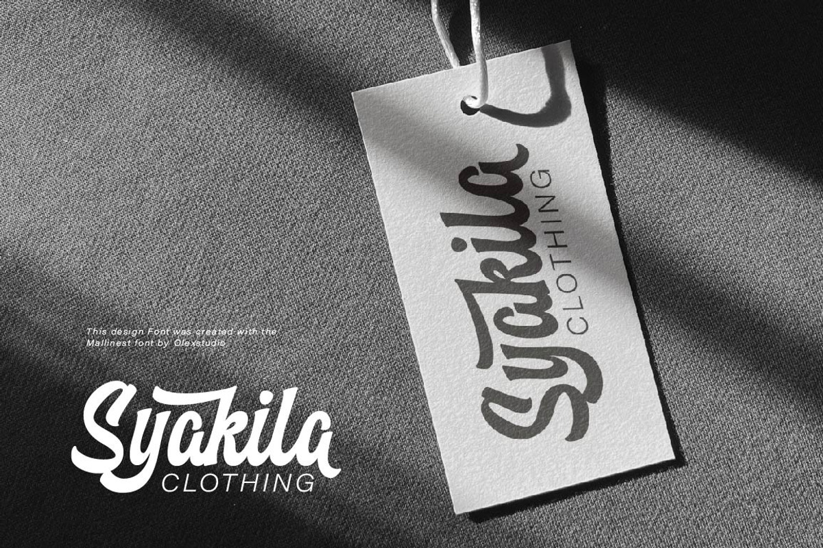 Mallinest - Modern Script, a Script Font by Olexstudio (Photo 6 of 8)