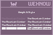 The Mountain Climber font, a Font by weknow (Thumbnail 8 of 8)