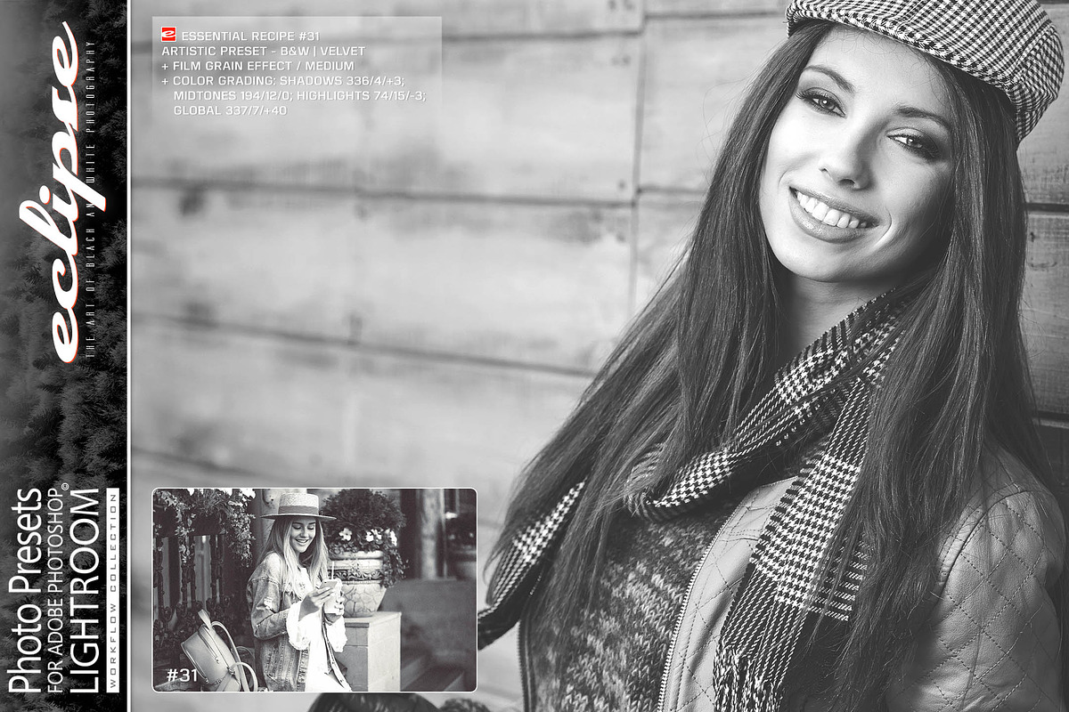 Presets for Lightroom / ECLIPSE B&W, an Action Add-On by Miracle_Design (Photo 5 of 22)