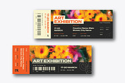 Art Exhibition Ticket Template, a Stationery Template by Siska Arista (Thumbnail 2 of 2)