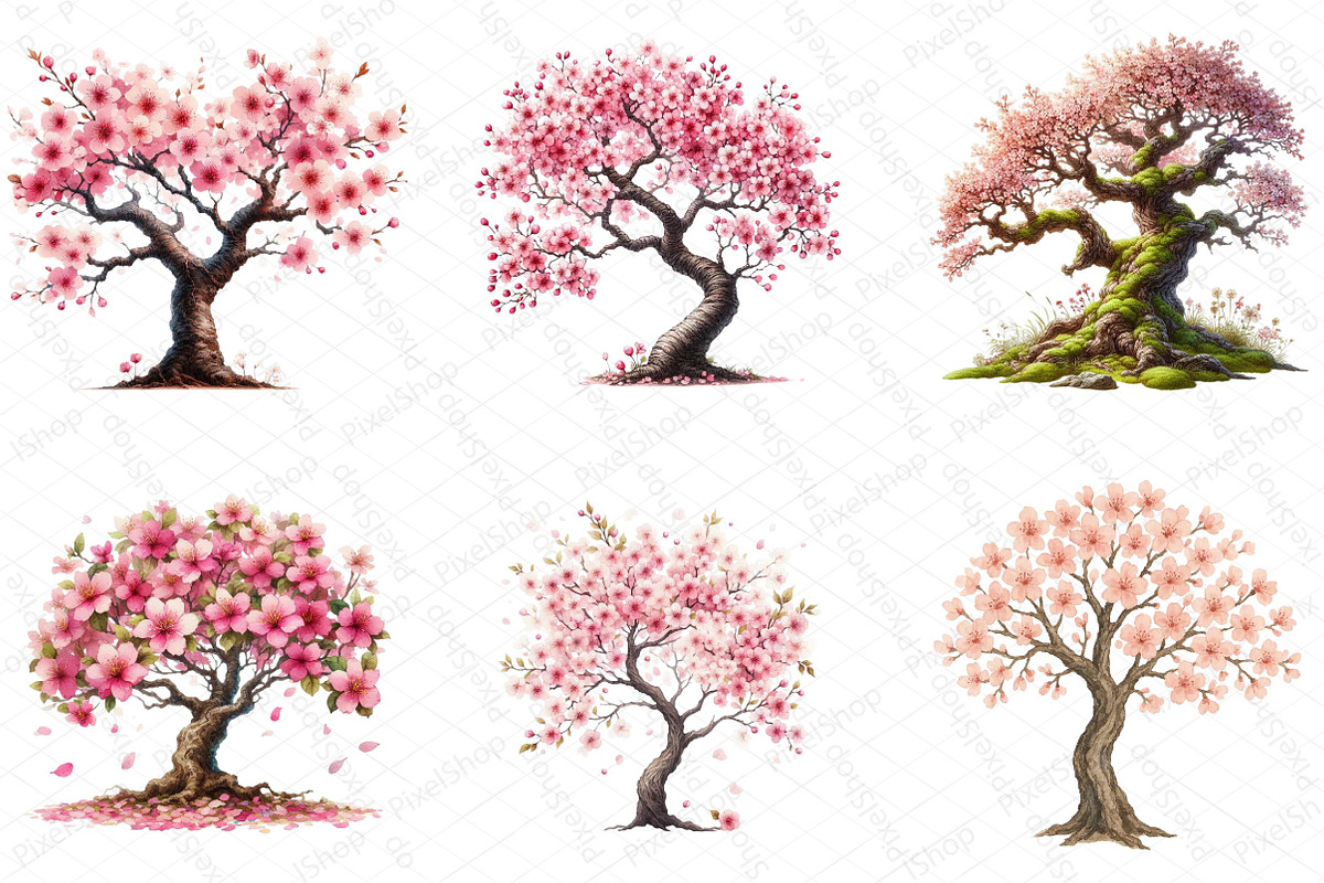 Japanese Cherry Blossom Tree, an Illustration by DreamPrint404 (Photo 2 of 6)