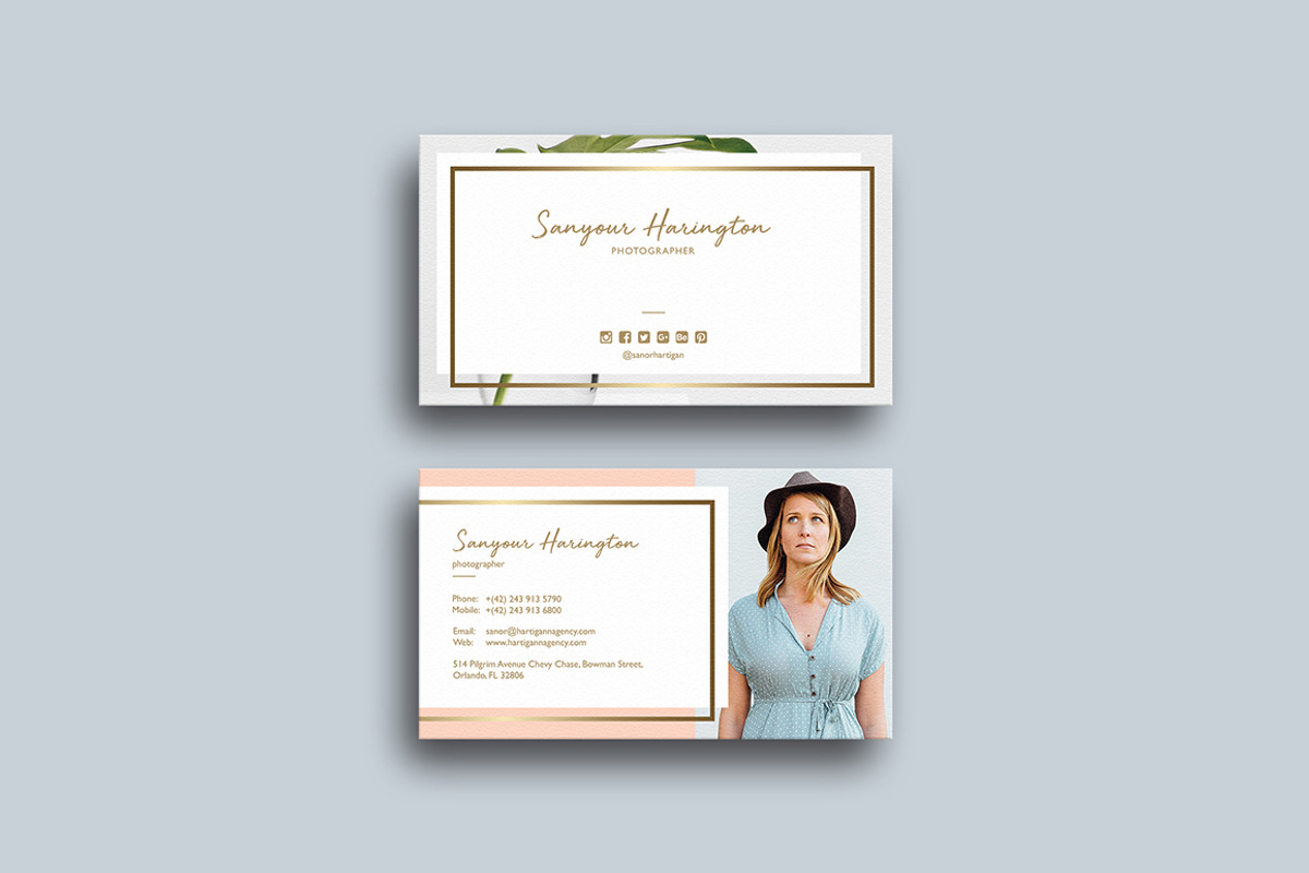 30 Minimal Business Cards Bundle, a Business Card Template by GraphicsEgg (Photo 24 of 32)