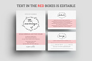 Minimal Wedding Invitation Set, an Invitation Template by TemplateCrafts (Thumbnail 3 of 4)