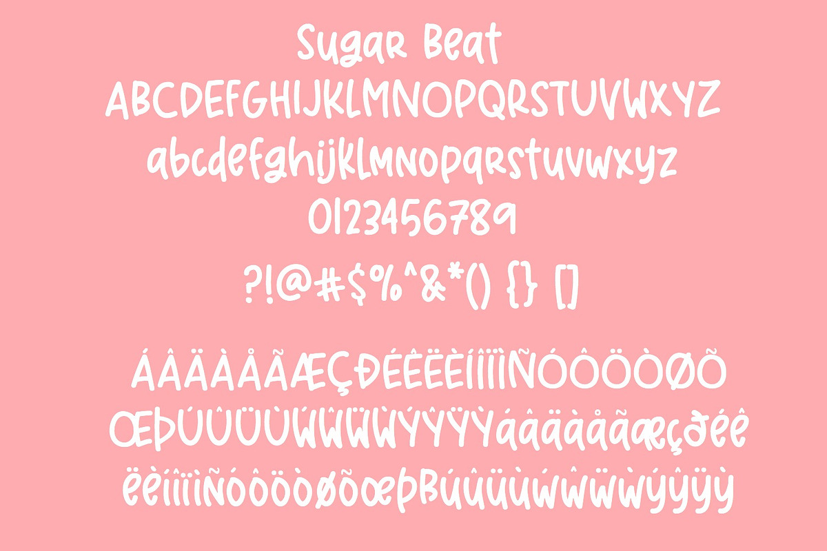 NEW! Sugar Beat Handwritten Font preview 3