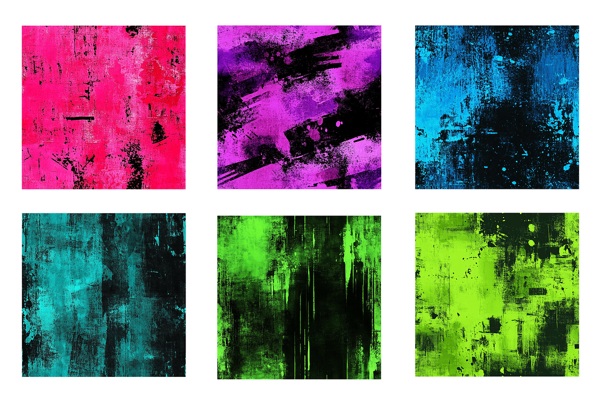 Electric Grunge Digital Paper, a Pattern Graphic by Chromolume Studio (Photo 2 of 15)