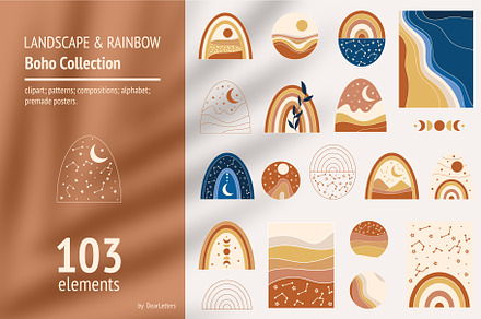 Landscape & Rainbow Boho Collection