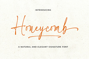 Honeycomb Signature Fonts