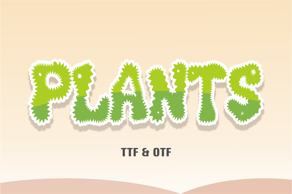 Cactus - Cartoon Font Types, a Font by KiddoGlyphs Studio (Photo 2 of 3)