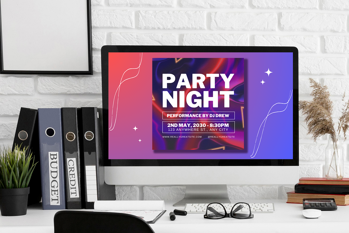 Vibrant Party Night Social Media, a Social Media Template by TemplateCastleStore (Photo 6 of 9)