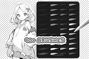 Procreate Manga Screentone Brushes, a Brush Add-On by DiBrush Studio (Thumbnail 4 of 5)