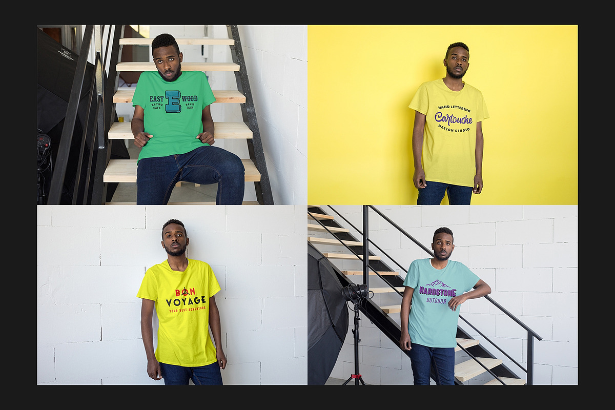 T-Shirt Mock-Up Set, a Shirt Mockup by Freeman Studio (Photo 9 of 15)