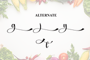 Vegetable | Script Font, a Handwritten Font by Scratchones (Thumbnail 8 of 9)