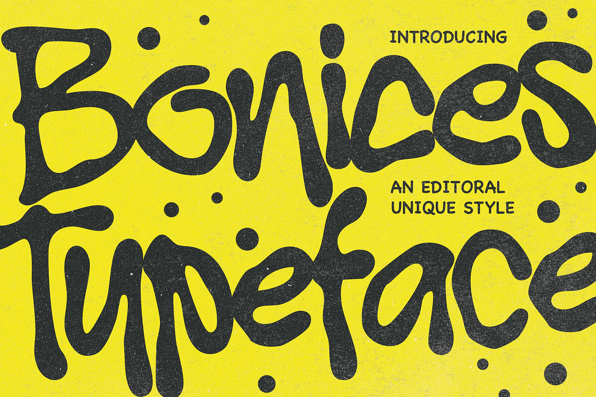 Bonices - Editorial Display Typeface, a Handwritten Font by Blankids Studio (Photo 1 of 12)