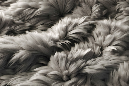 grey fluffy carpet, the texture of the carpet with fur close-up., an Abstract Photo by Ales Munt