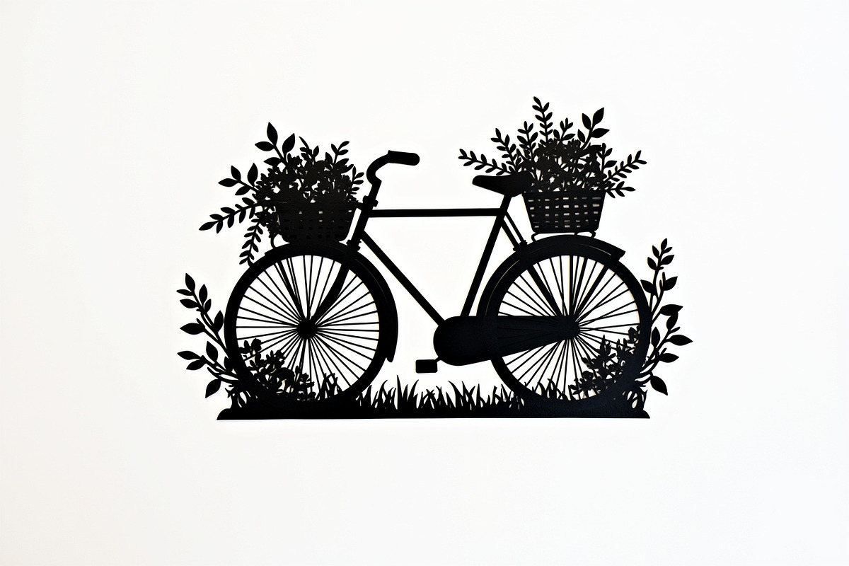 Charming Bicycle with Flowers, an Illustration by Amazin_art (Photo 16 of 21)