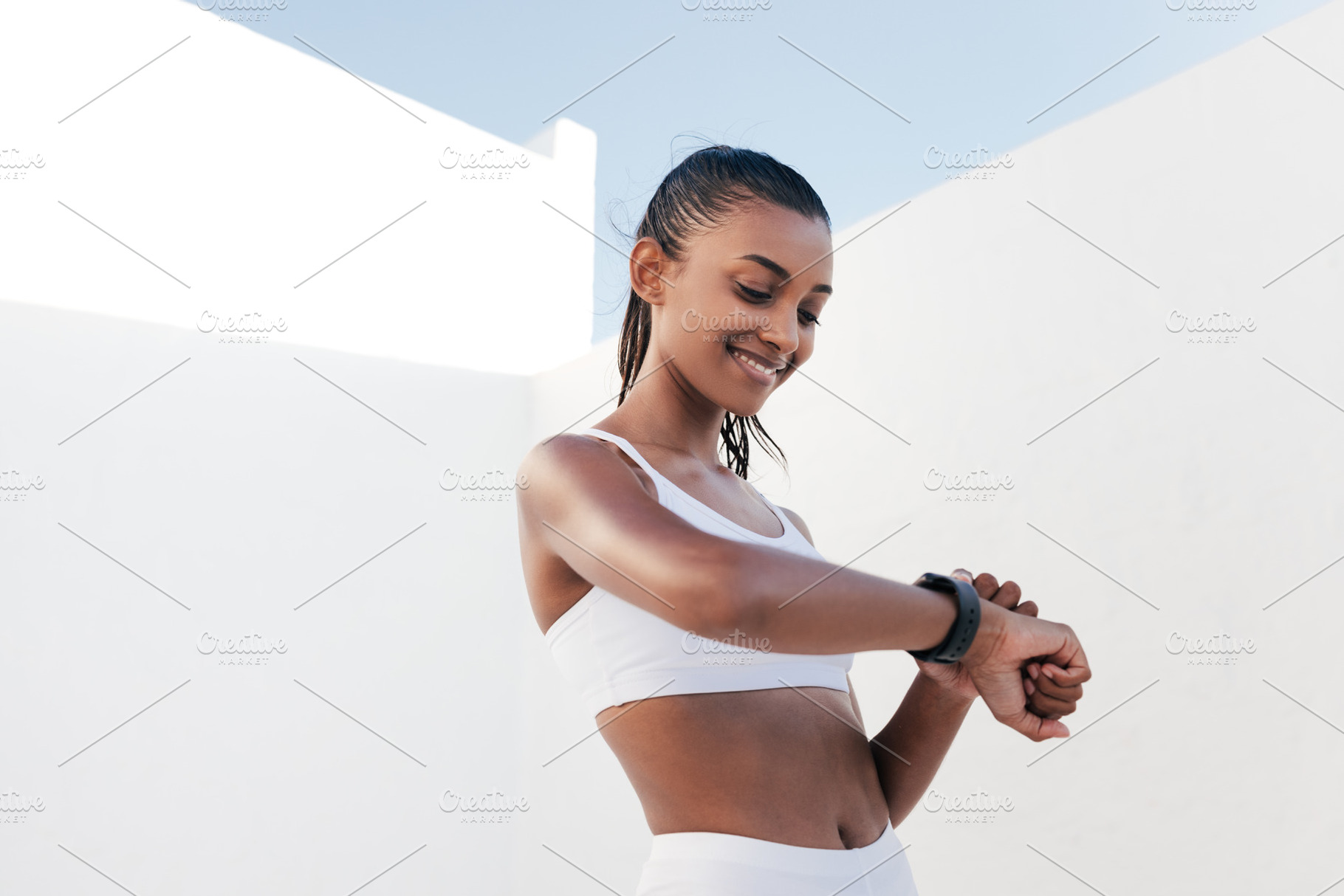Smiling fitness influencer, a Sports & Recreation Photo by Artem Varnitsin