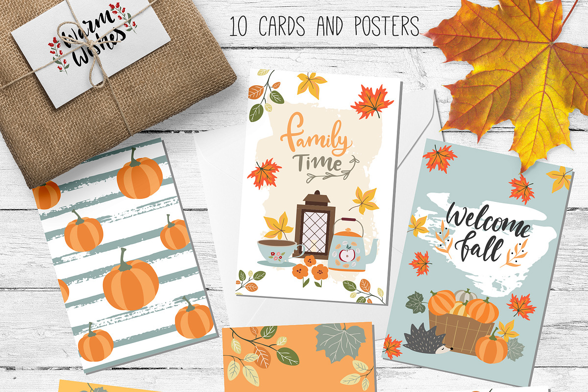 Autumn Atmosphere set, an Animal Illustration by Cozy pattern shop (Photo 2 of 7)