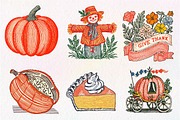 Hand Drawn Thanksgiving Clipart PNG, an Illustration by Dream Creation (Thumbnail 4 of 7)