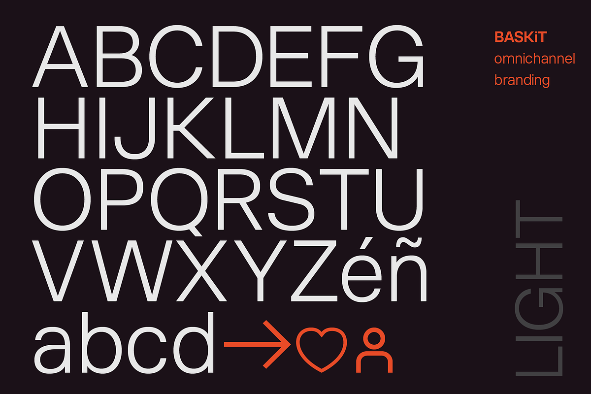 BASKiT e-Commerce Branding Font, a Sans Serif Font by MOMI - Designer Fonts (Photo 9 of 14)