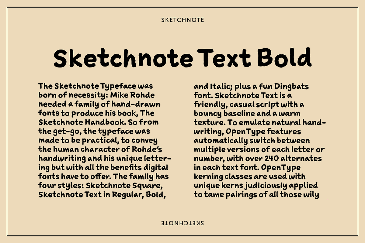 Sketchnote, a Handwritten Font by Delve Fonts (Photo 7 of 7)