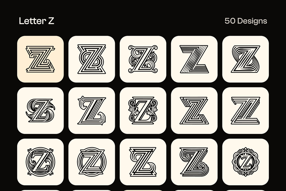 1400 Alphabet Letters Logo, a Solid Icon by Creative Stall (Photo 33 of 34)