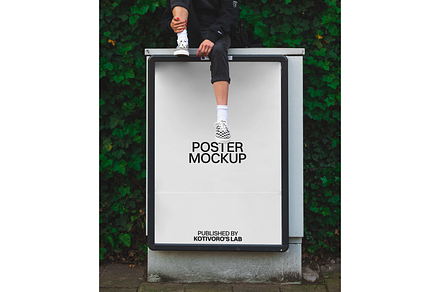 Display Poster Mockup 18, a Poster Template by Kotivoro