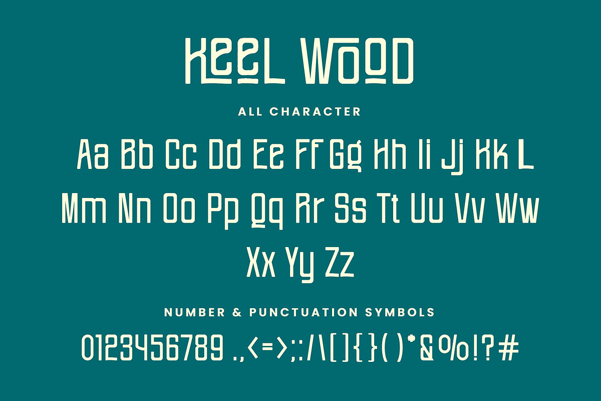 Keel Wood - Sans Condensed Font, a Sans Serif Font by AQR Studio (Photo 8 of 9)