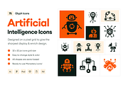 Artificial Intelligence Icons, a Solid Icon by Prosymbols (Thumbnail 1 of 6)