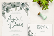 Wedding Invitation Template Greenery, an Invitation Template by MarryMeMoments (Thumbnail 1 of 3)