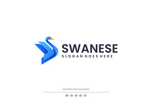Gradient Modern Swan Logo Design, a Branding & Logo Template by Artnivora.Std