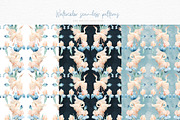 Watercolor Irises Flowers and Herons, an Illustration by Alamella (Thumbnail 9 of 15)