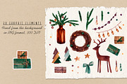 Watercolor Clipart Christmas Decor, a Decorative Illustration by a_ptichkina (Thumbnail 2 of 4)