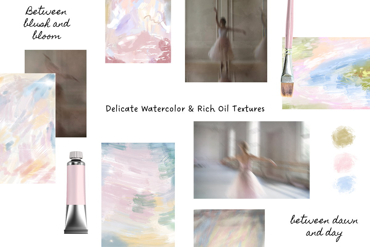 Lustre Mist: Watercolor Oil Textures, a Background Graphic by The Journey Atelier (Photo 6 of 18)