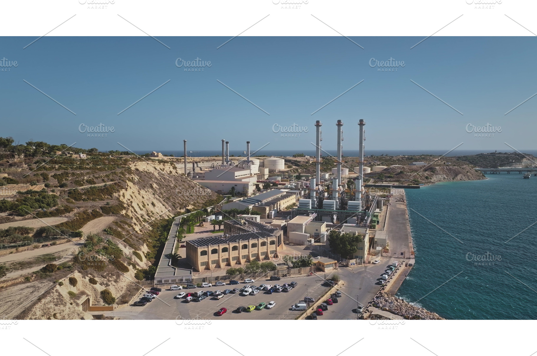 Delimara Power Station supplying, an Industrial Photo by Goinyk