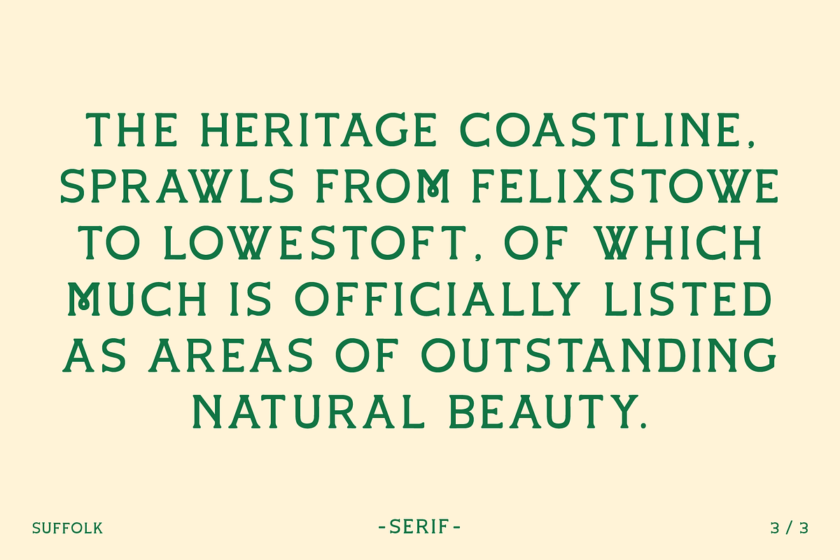 Suffolk Font Family, a Font by Hemphill Co (Photo 4 of 10)