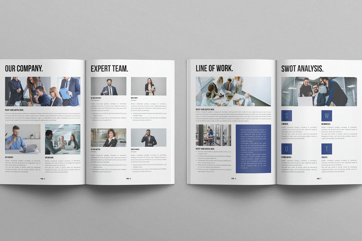 Business Brochure Template, a Brochure Template by E-Type (Photo 3 of 7)
