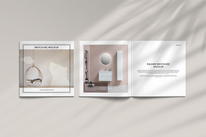 Square Brochure Catalog Mockup