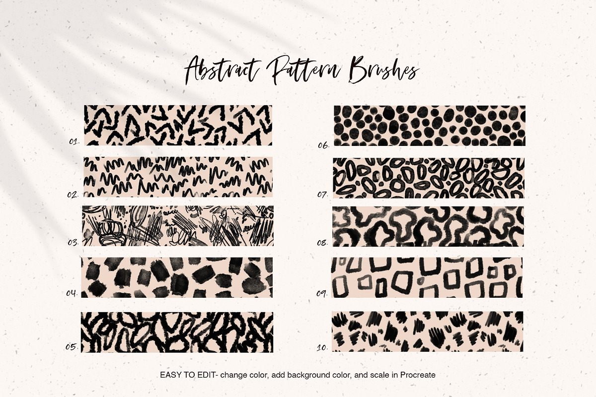 45 Procreate Pattern Brushes, a Brush Add-On by Sweet Fig (Photo 3 of 14)
