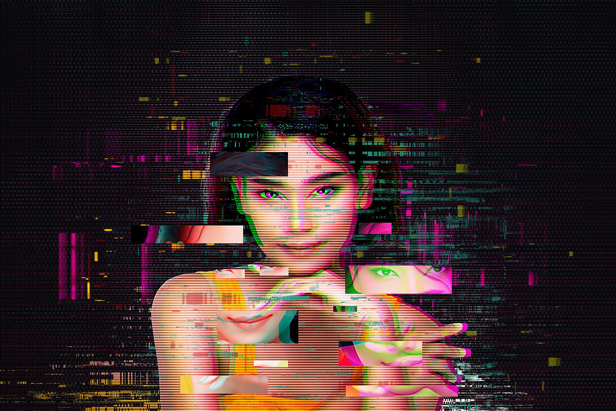 Vibrant Glitch Photo Effect Bundle, an Action Add-On by Photoshop Action (Photo 35 of 46)