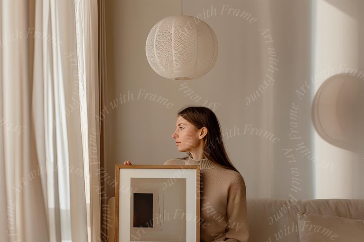 10 Frame Mockups with Person, an Advertising Mockup by ArtwithFrame (Photo 9 of 13)